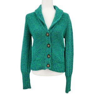 American Eagle Chunky Knit Shawl Neck Wool Blend Cardigan Sweater - Large